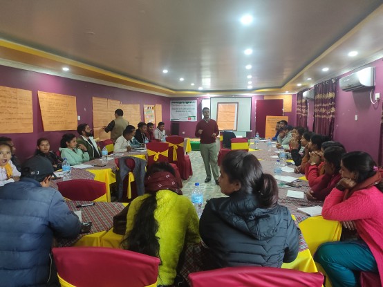 Conducting ToT training on Climate change and Disaster Risk